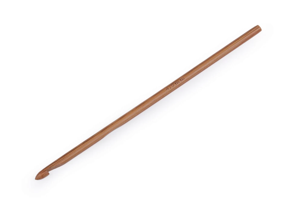 Bambusový háčik na háčkovanie veľ. 4.5 - 1 ks