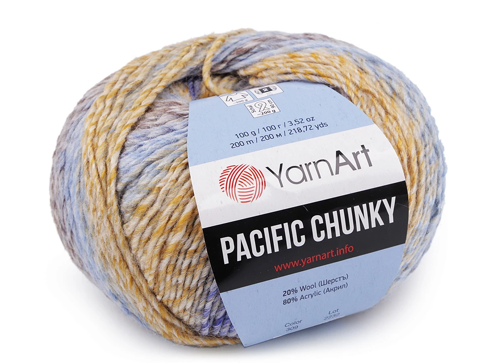 Pletacia priadza YarnArt Pacific Chunky 100g 