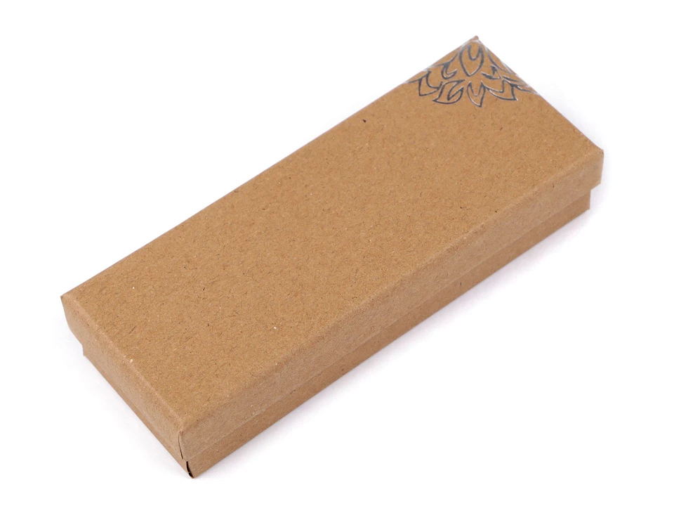 Papierová krabička strieborná potlač - 1 ks