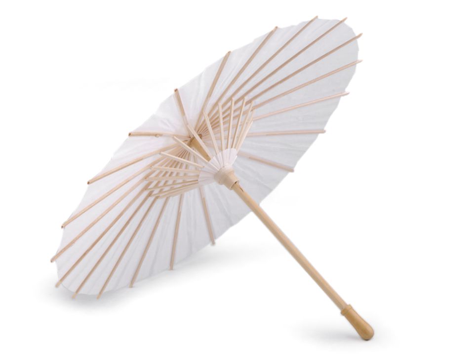 Dekorácia papierová dáždnik k domaľovaniu Ø38,5 cm - 1ks