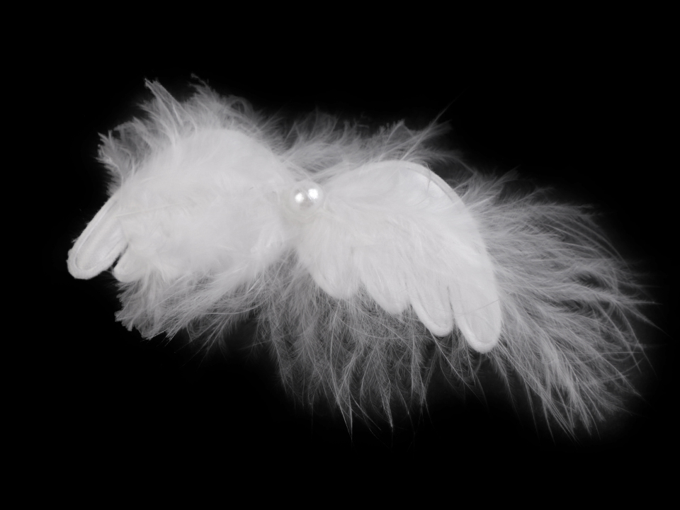 Dekorácia anjelské krídla s klipom - 3 ks