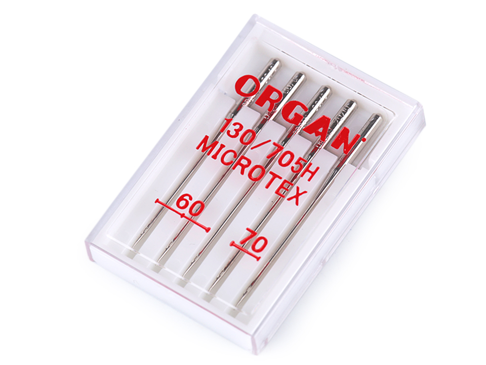 Strojové ihly Microtex 60;70 Organ - 1 krabička
