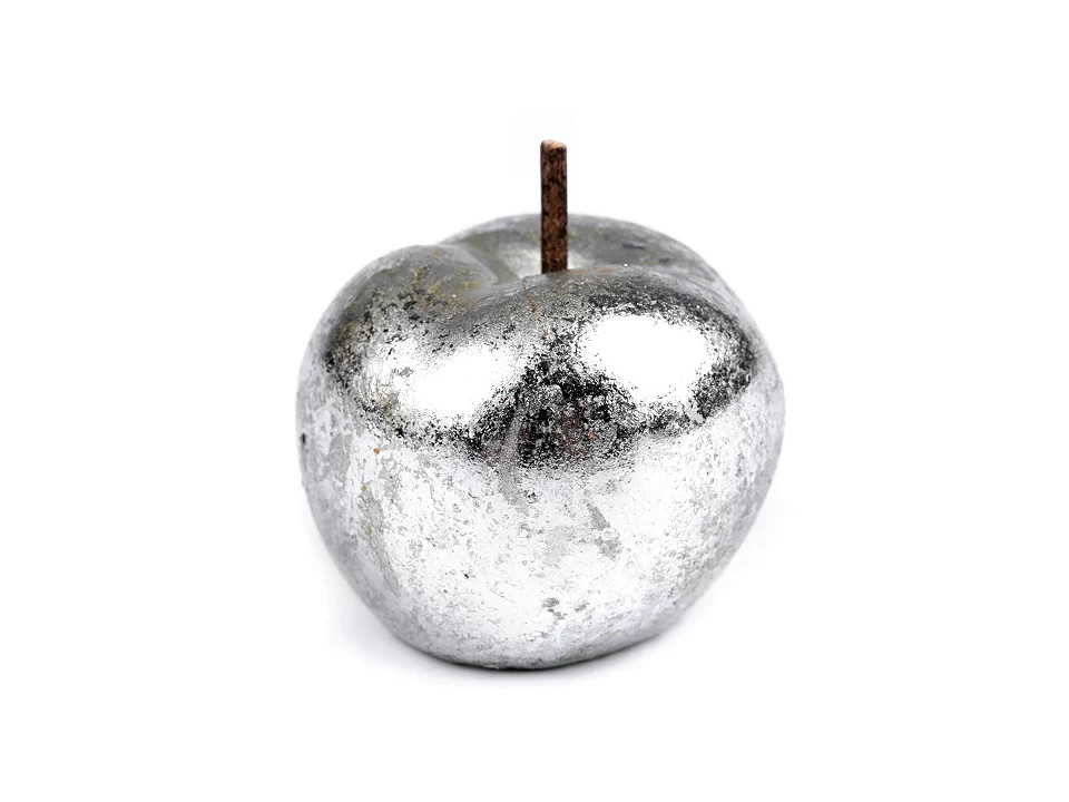 Dekorácia jablko metalické - 1 ks