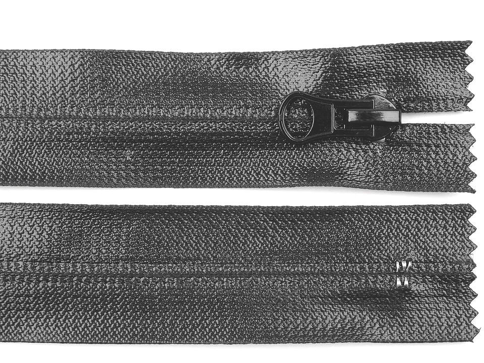 Vodeodolný zips šírka 7 mm dĺžka 18 cm špirálový - 1 ks