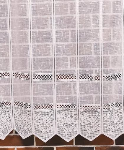Žakarová vitrážková záclona DAJANA  - 180 cm - POSLEDNÝ KUS 65cm!!!
