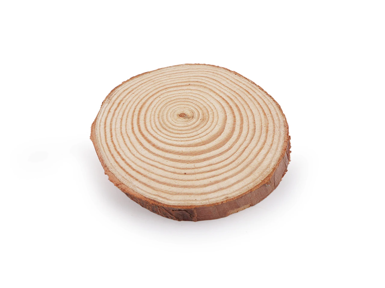 Prírodné drevené koliesko / podložka na domaľovanie a dotvorenie- sáčok