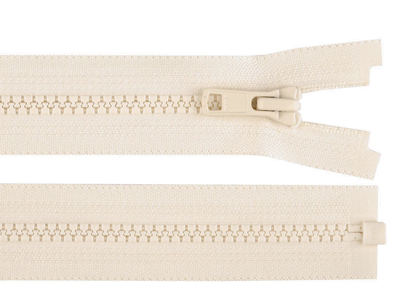 Kostený zips YKK No 5 dĺžka 75 cm bundový- 1ks