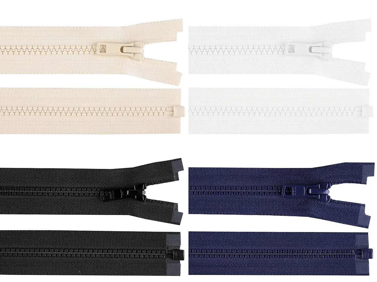Kostený zips YKK No 5 dĺžka 90 cm bundový- 1ks