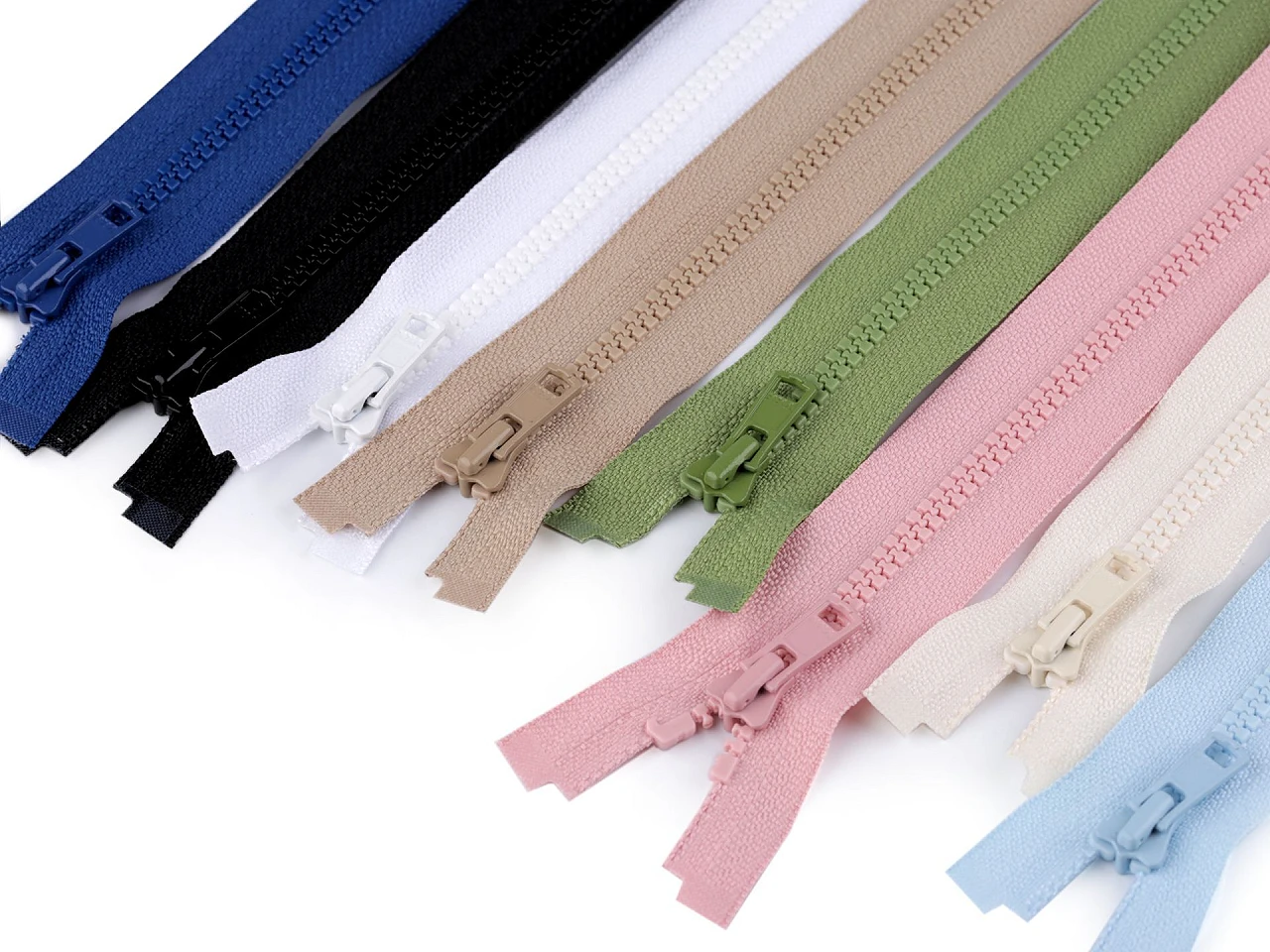 Kostený zips YKK No 3 dĺžka 50 cm- 1ks