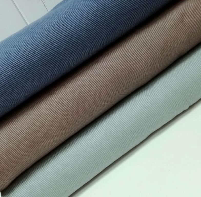 WAFFLE JERSEY - MENTOLOVÉ OBOJSTRANNÉ-zbytok 55cm !