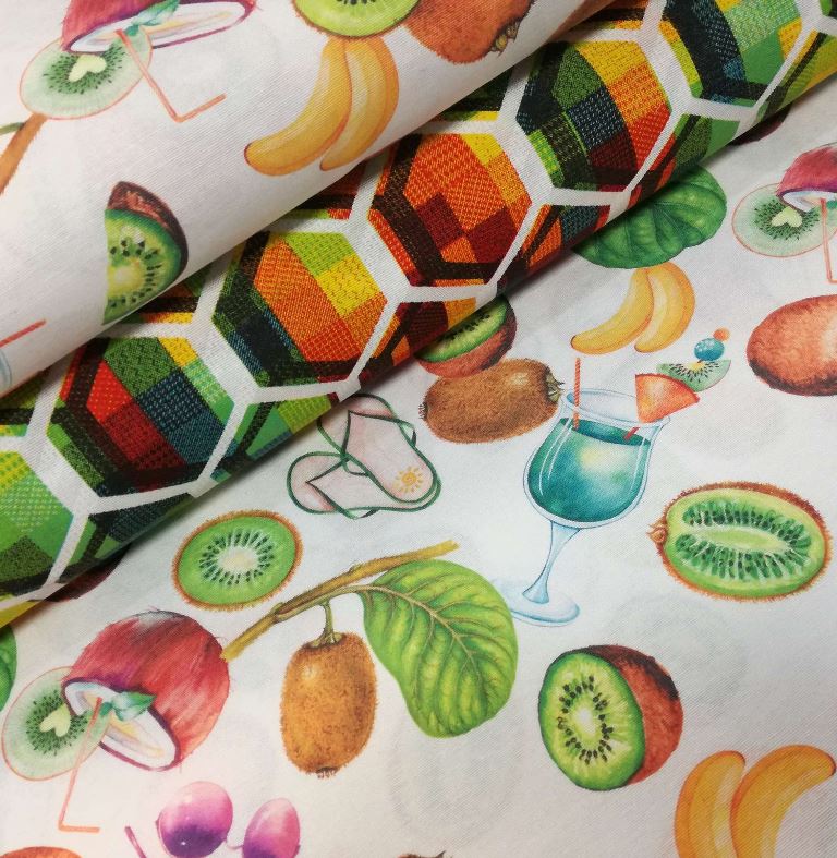 OVOCIE TROPIC NA SMOTANOVEJ POŤAHOVKE-zbytok 65cm !