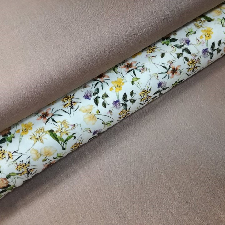 VISKÓZOVÁ ŠATOVKA BÉŽOVÁ- POSLEDNÝ KUS 100cm!!!