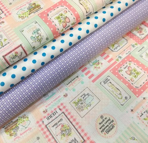 GARDEN PATCHWORK NA BAVLNE-zbytok 75cm !