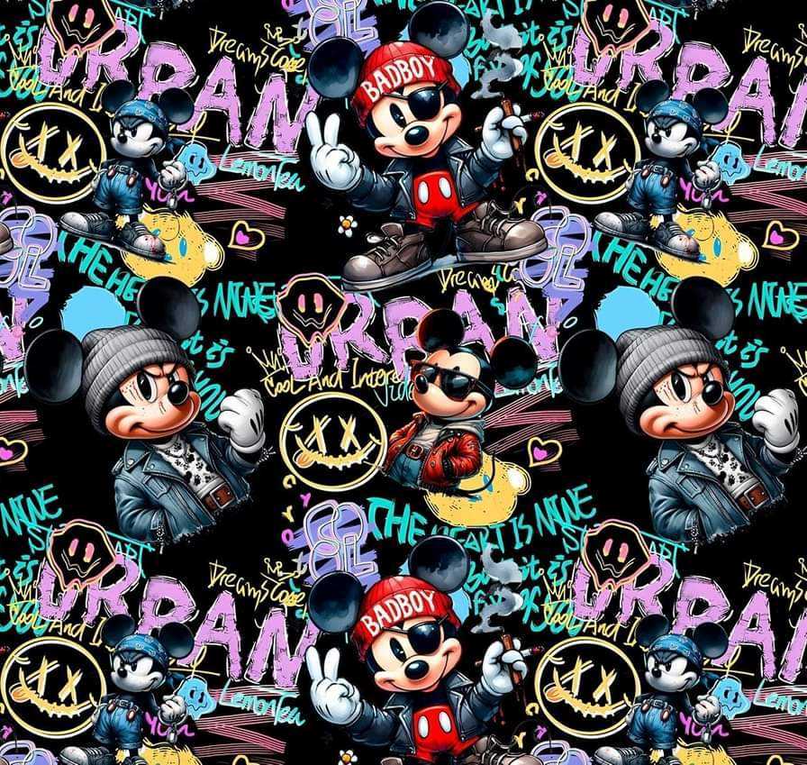 MICKEY MOUSE BADBOY NA TEPLÁKOVINE-posledný kus 100cm!!!