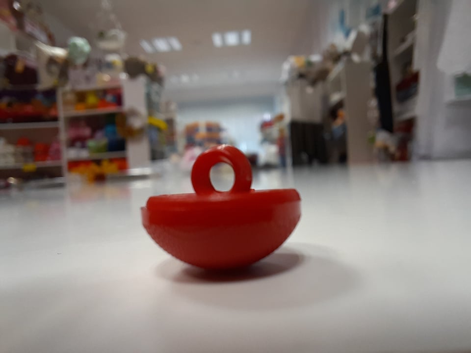 Vrúbkovaný gombík  Ø 13mm - 1 ks