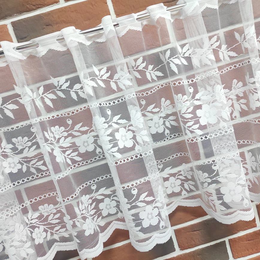 Žakarová vitrážková záclona LEJZA - výška 50 cm