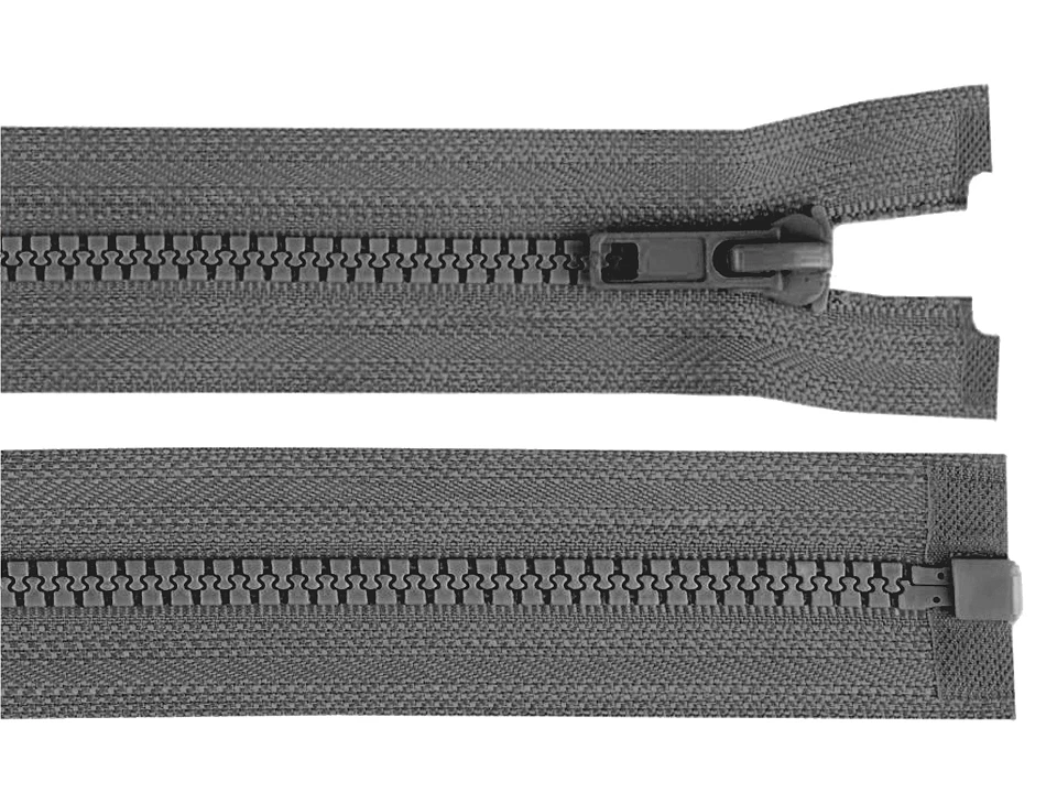 Kostený zips šírka 5 mm dĺžka 85 cm bundový -1ks