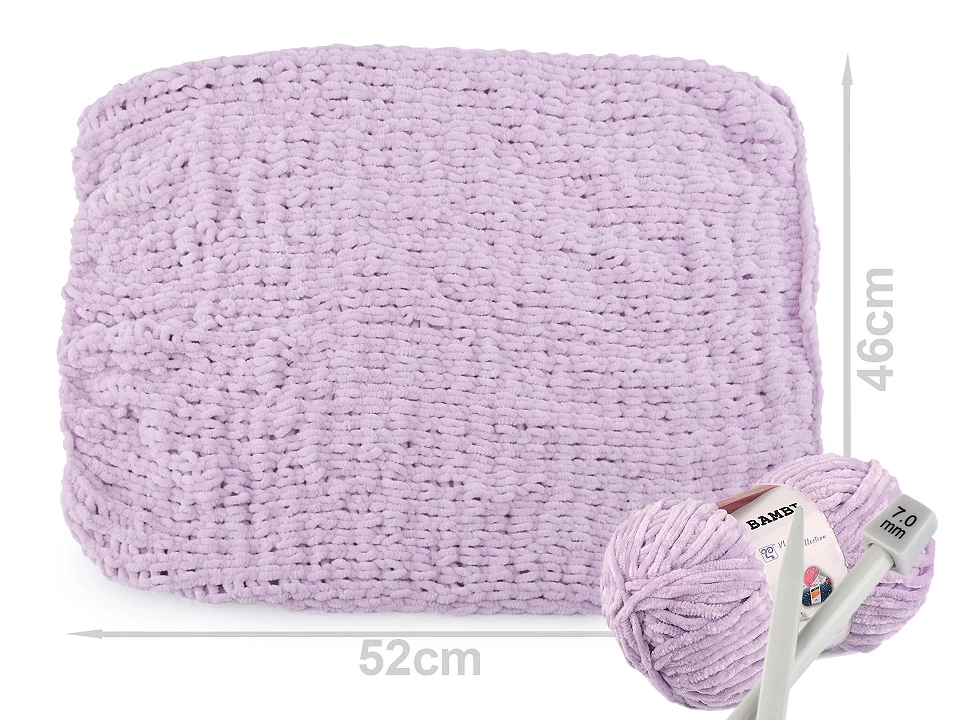 Pletacia žinylková priadza Vlnap Bambi 100g