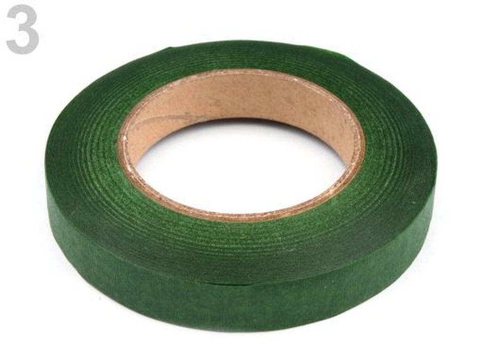Floristická páska, šírka 12mm, zelená, U Mirky