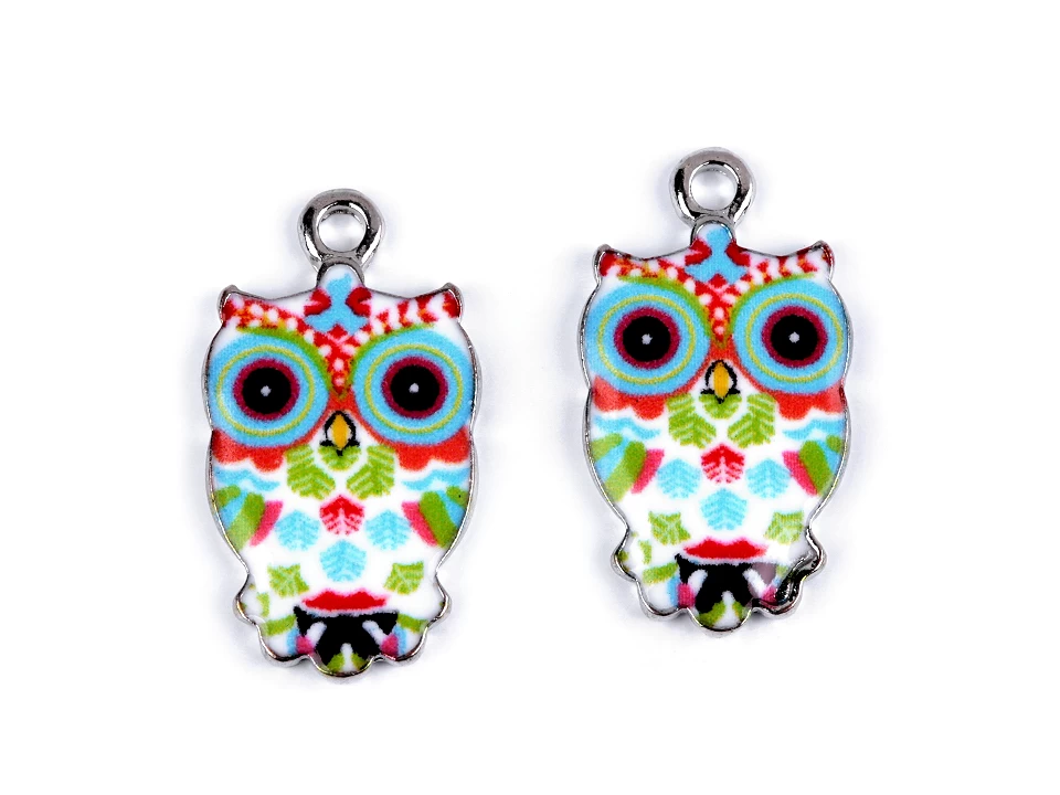 Prívesok sova 13x23 mm-2ks