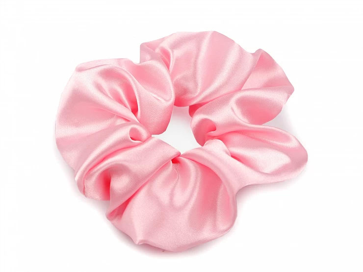 Saténová scrunchie gumička do vlasov - 1ks