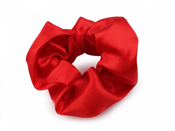 Saténová scrunchie gumička do vlasov - 1ks