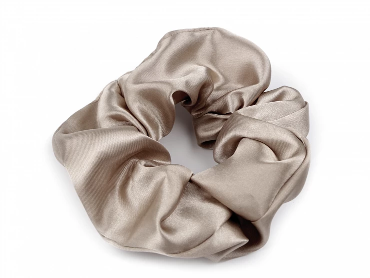 Saténová scrunchie gumička do vlasov - 1ks