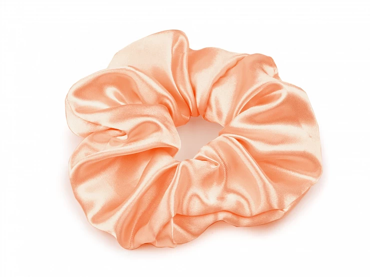 Saténová scrunchie gumička do vlasov - 1ks