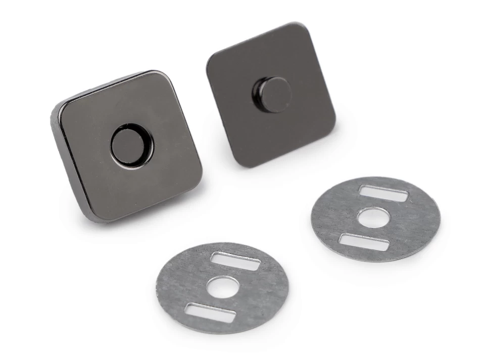 Magnetické zapínanie 18x18 mm štvorec- 5 sada 
