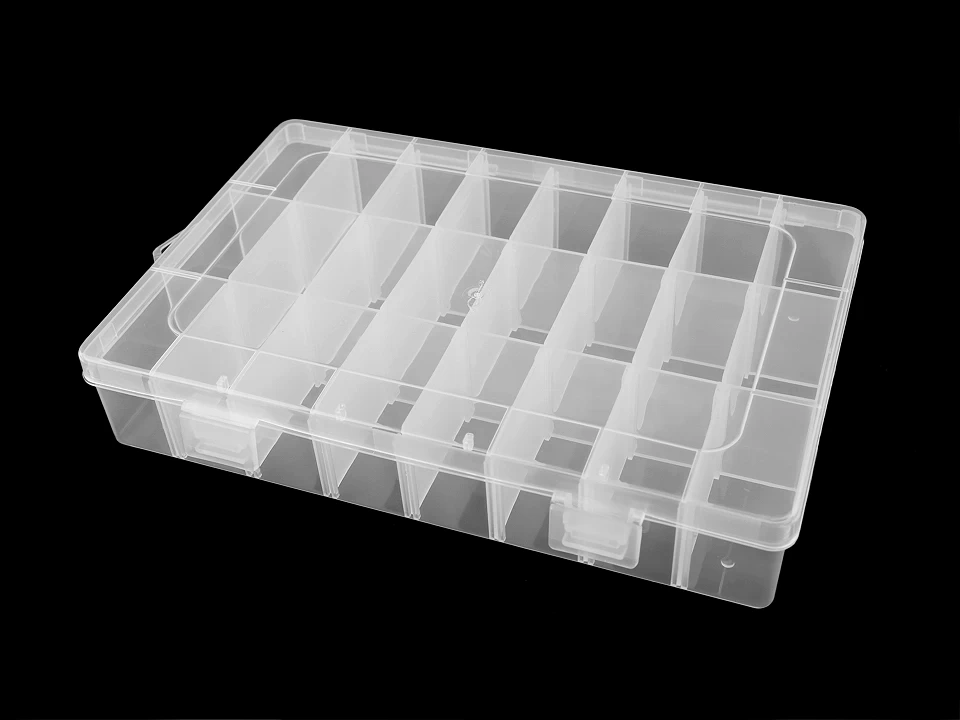 Plastový box / zásobník 13x19,5x3,6 cm-1ks