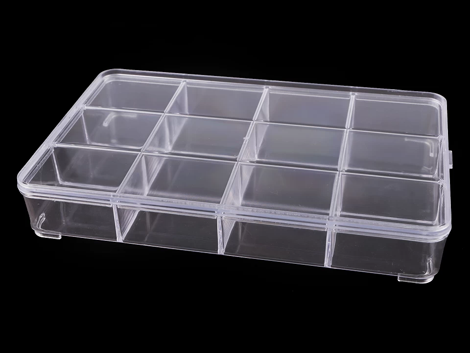 Plastový box / zásobník 15x23x3, 4 cm-1ks