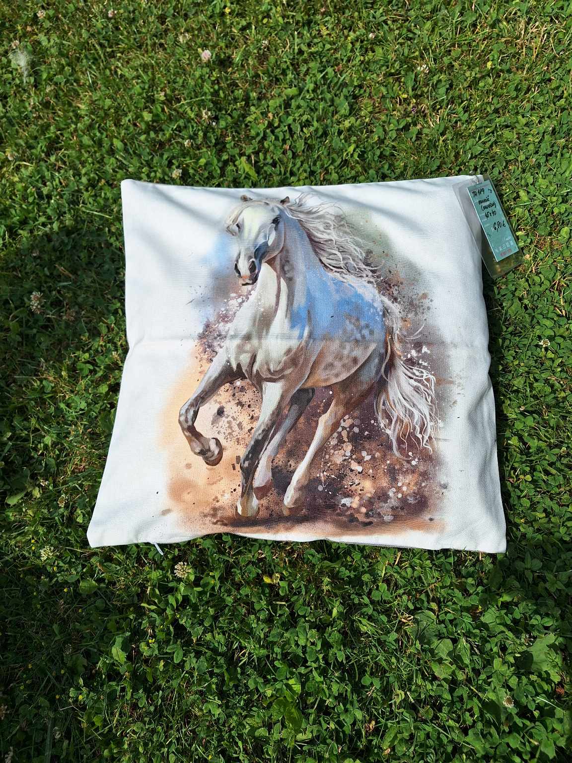 Obliečka na vankúš- Biely kôň