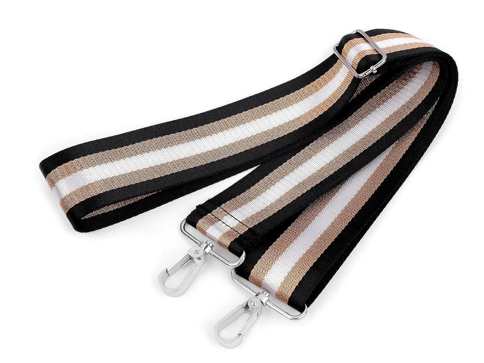 Textilné ucho / popruh na tašku s karabínkami dĺžka 79-142 cm-1ks