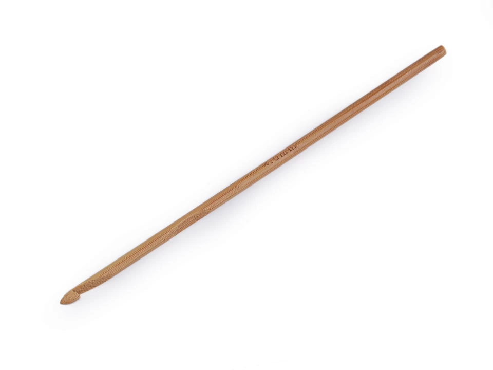Bambusový háčik na háčkovanie veľ. 4 - 1 ks