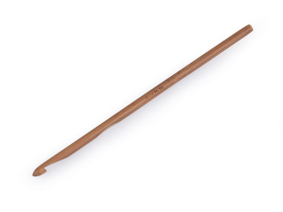 Bambusový háčik na háčkovanie veľ. 5 - 1 ks