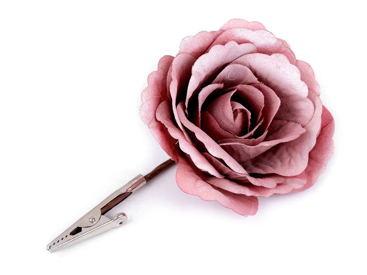 Dekorácia ruža s klipom Ø7 cm-1ks