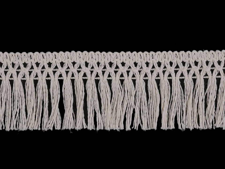 Bavlnené strapce šírka 55 mm - 1m