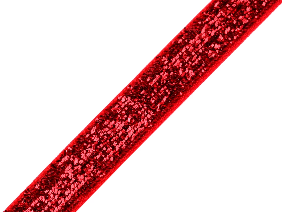 Zamatová lurexová stuha šírka 10 mm -3m