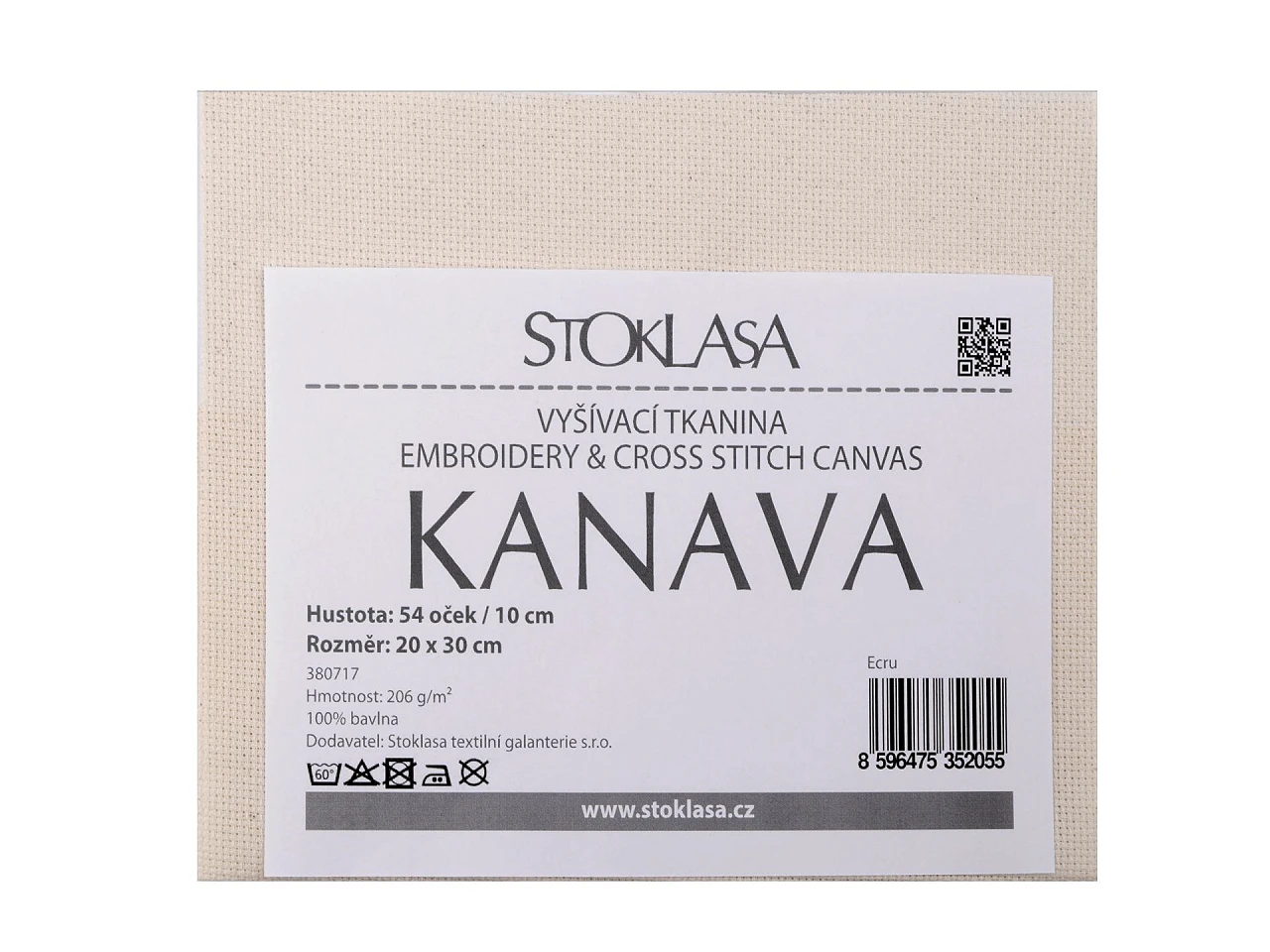 Vyšívacia tkanina Kanava 20x30 cm 54 očiek - 1 ks