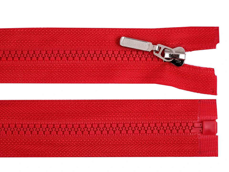 Kostený zips No 5 dĺžka 50 cm s ozdobným jazdcom - 1 ks