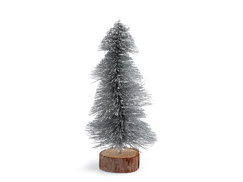 Dekorácia vianočný stromček s glitrami-1ks
