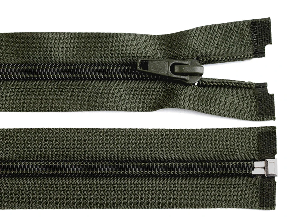 Špirálový zips šírka 5 mm dĺžka 45 cm bundový POL-1ks