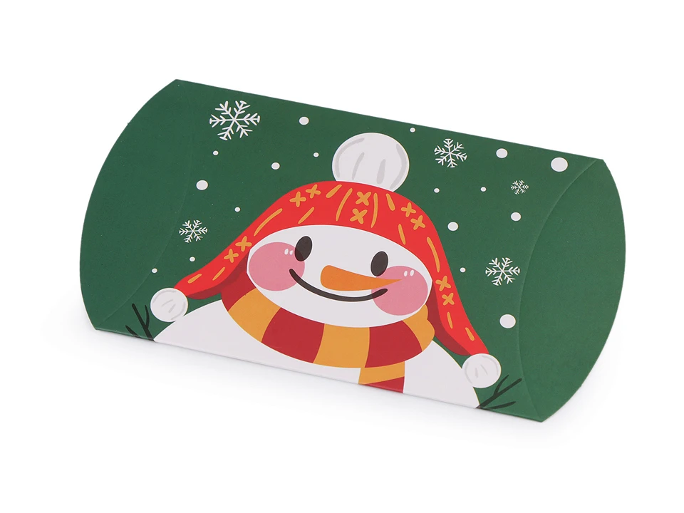 Vianočná darčeková krabička snehuliak-12ks