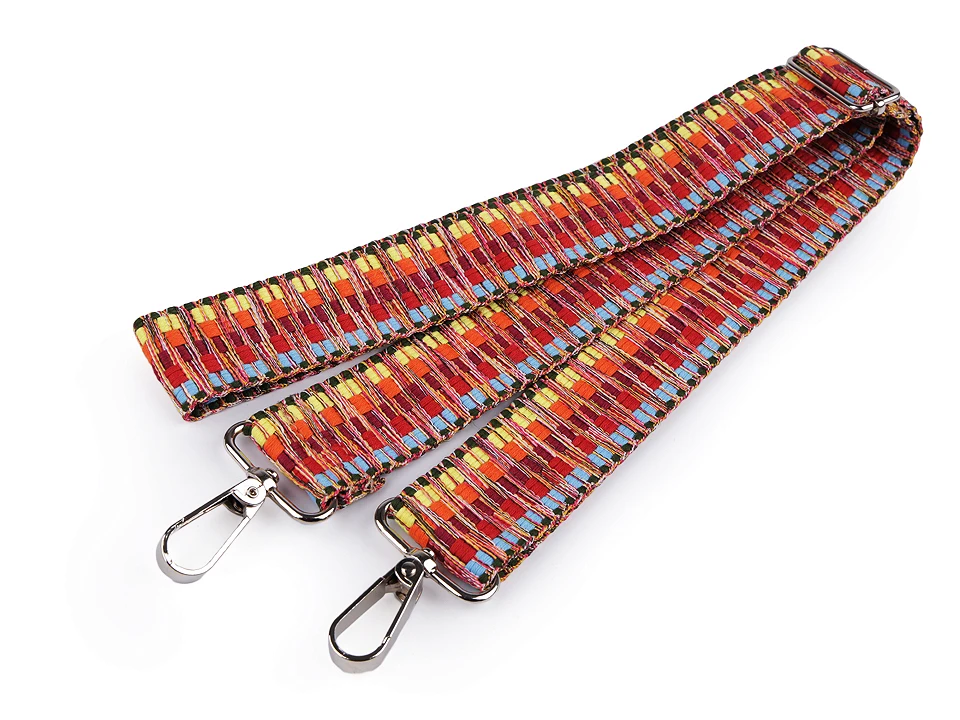 Textilné ucho / popruh na tašku s karabínkami dĺžka 79-142 cm - 1 ks
