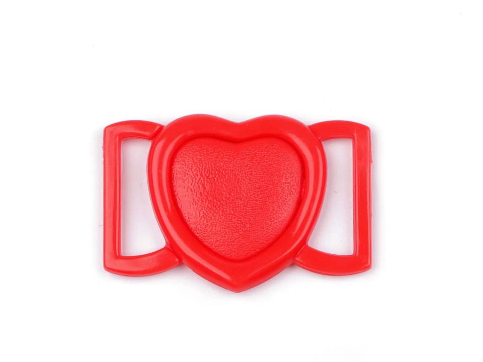 Plavkové zapínanie srdce šírka 20 mm plastové
