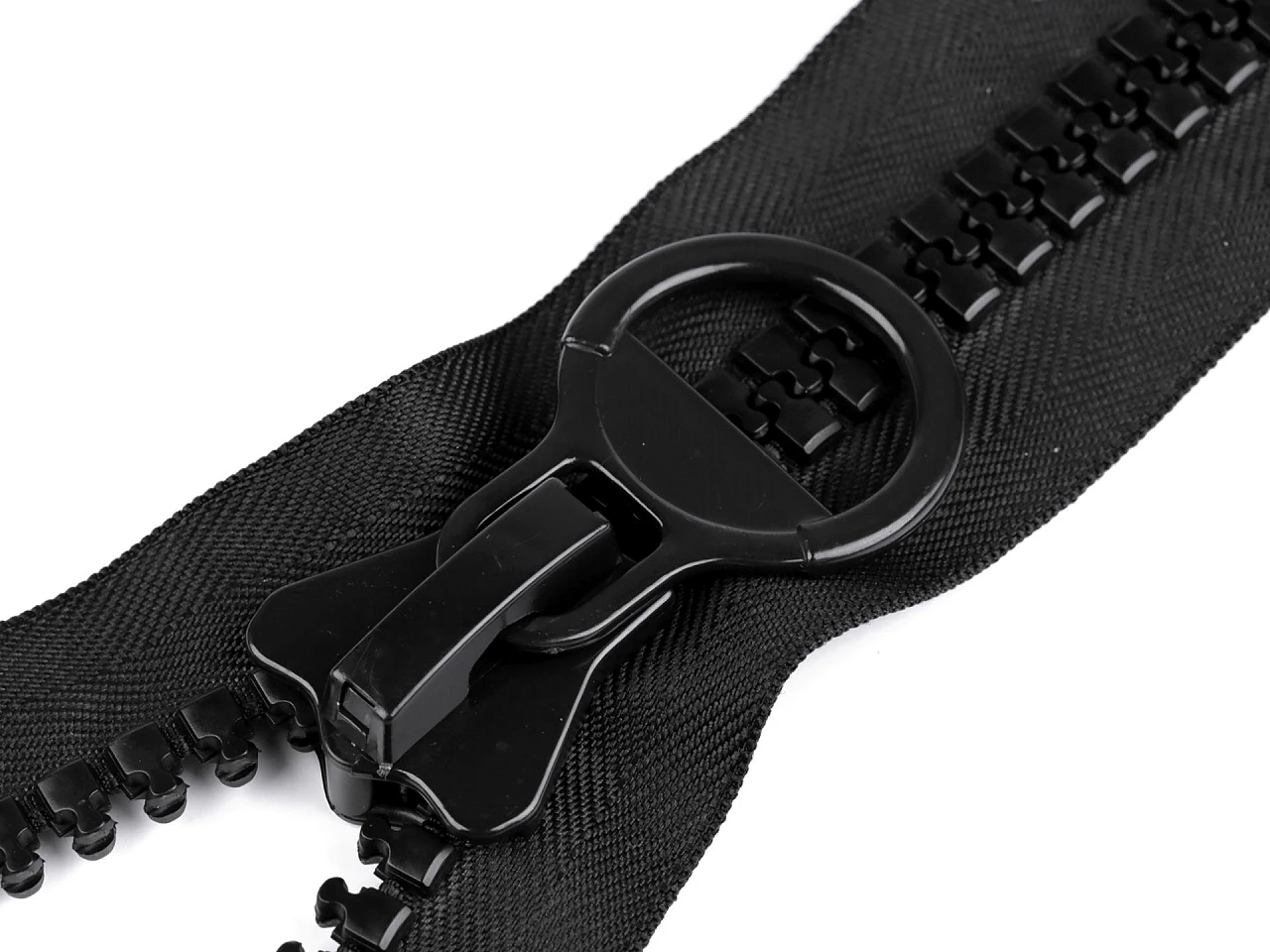 Kostený zips extra veľký No 20 dĺžka 80 cm