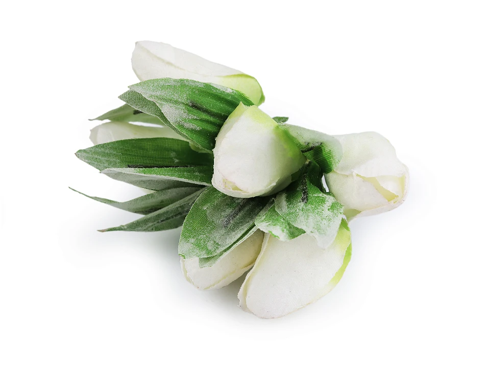 Umelý tulipán na drôtiku, vintage štýl- 6ks