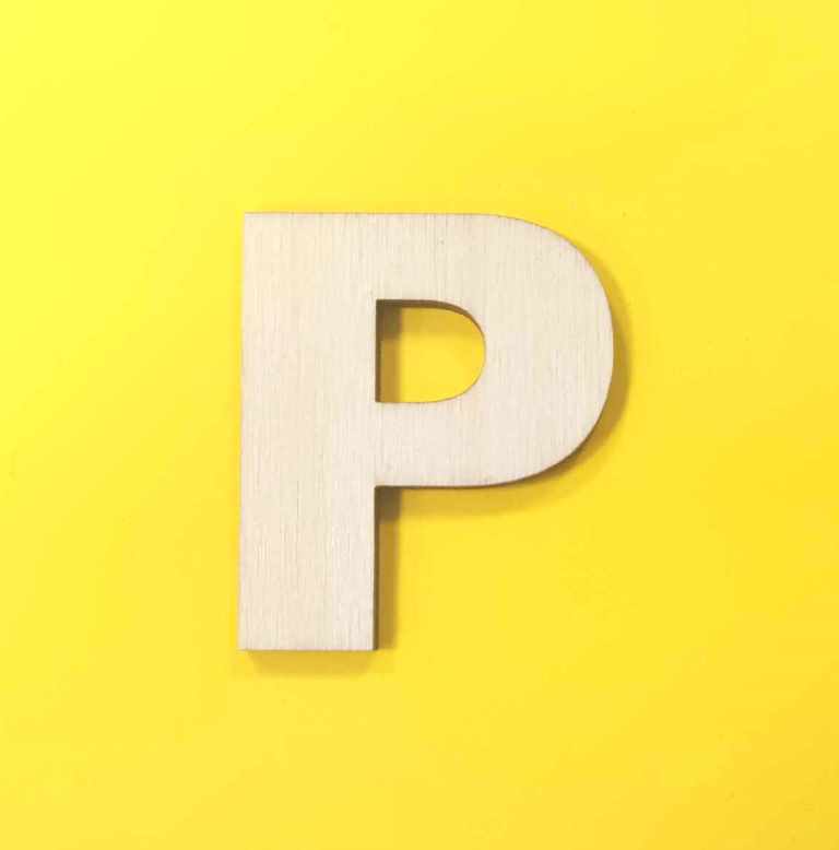 Drevené písmeno- 1ks