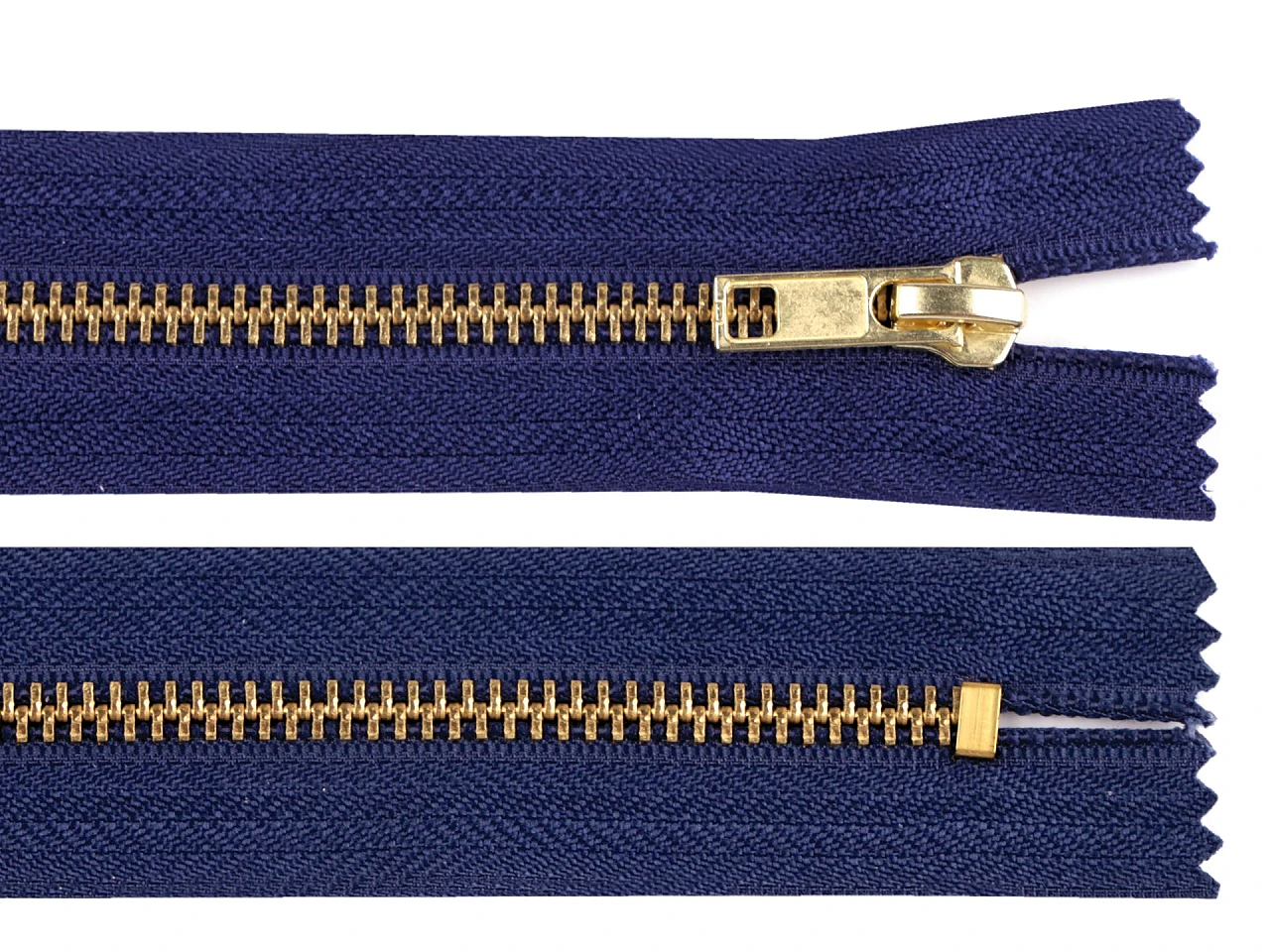 Kovový zips No 5 dĺžka 18 cm (jeansový)- 1ks