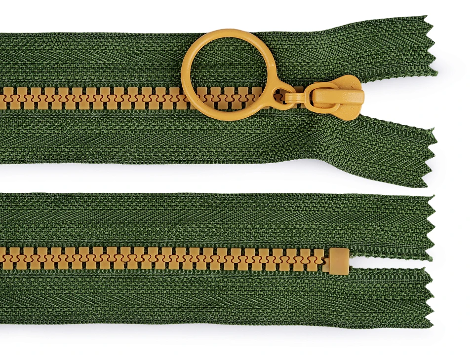 Kostený zips farebný No 5 dĺžka 20 cm
